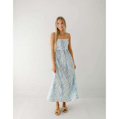 8.28 Boutique:Olivia by Livro,Olivia by Livro Lillian Dress in Delft Tile,Dresses