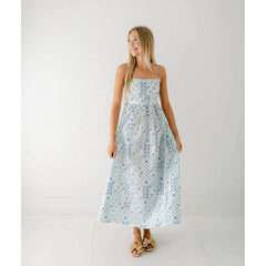 8.28 Boutique:Olivia by Livro,Olivia by Livro Lillian Dress in Delft Tile,Dresses