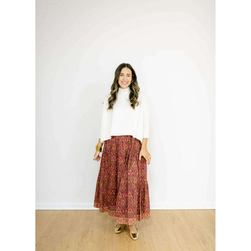 8.28 Boutique:Victoria Dunn,Victoria Dunn Oliver Skirt in Cranberry,skirt