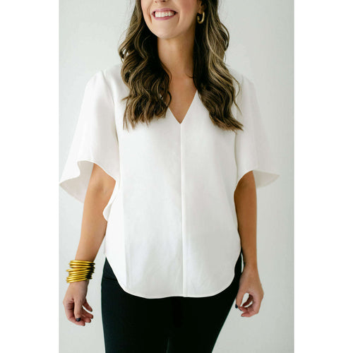 8.28 Boutique:Anna Cate Collection,Anna Cate Collections Nina Top in White,top