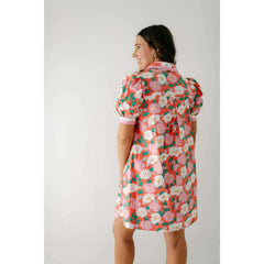 8.28 Boutique:Entro,The Harper Coral Floral Mini Dress,Dress