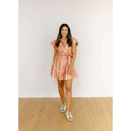 8.28 Boutique:Sincerely Ours,Sincerely Ours Aly Dress in Rose Gold,Dress