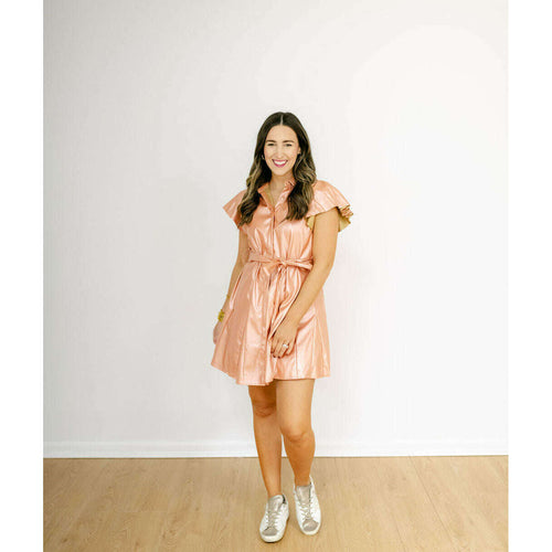 8.28 Boutique:Sincerely Ours,Sincerely Ours Aly Dress in Rose Gold,Dress