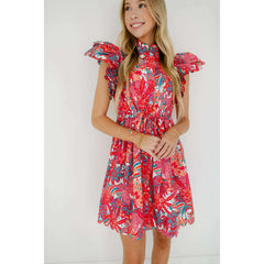 8.28 Boutique:Marie by Victoria Dunn,Marie by Victoria Dunn Beau Mini Dress in Tropical Trapeze,Dress