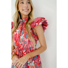 8.28 Boutique:Marie by Victoria Dunn,Marie by Victoria Dunn Beau Mini Dress in Tropical Trapeze,Dress