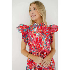 8.28 Boutique:Marie by Victoria Dunn,Marie by Victoria Dunn Beau Mini Dress in Tropical Trapeze,Dress