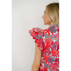 8.28 Boutique:Marie by Victoria Dunn,Marie by Victoria Dunn Beau Mini Dress in Tropical Trapeze,Dress