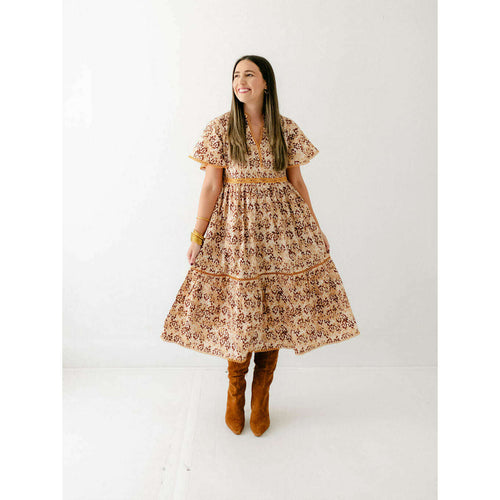 8.28 Boutique:Marigold by Victoria Dunn,Marigold by Victoria Dunn Brynley Dress in Chestnut,Dress