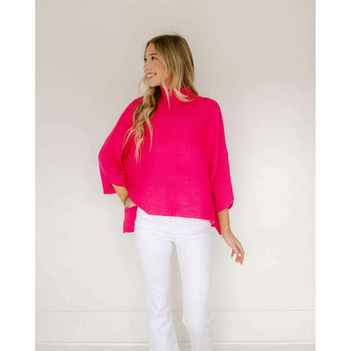 8.28 Boutique:Kerisma Knits,Kerisma Knits Boho Sweater in Pink Crush,Sweaters