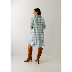 8.28 Boutique:Holly Shae,Holly Shae Sallie Blue Plaid Dress,Dress