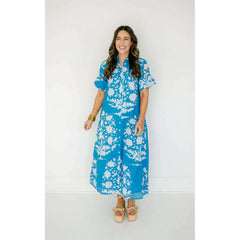 8.28 Boutique:Livro,Livro Gibbons Dress in Tufts Blue Bouquet,Dress