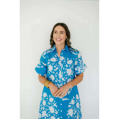 8.28 Boutique:Livro,Livro Gibbons Dress in Tufts Blue Bouquet,Dress