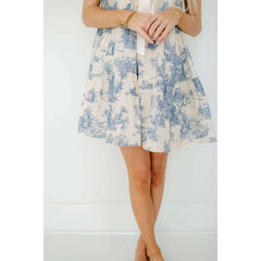 8.28 Boutique:Aureum,Aureum Toile Ruffle Bow Mini Dress,Dress