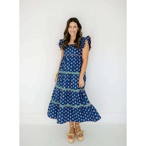 8.28 Boutique:Print Fresh,Print Fresh Dunmore Dress in Glass Flower,Dress