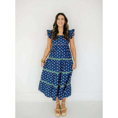 8.28 Boutique:Print Fresh,Print Fresh Dunmore Dress in Glass Flower,Dress