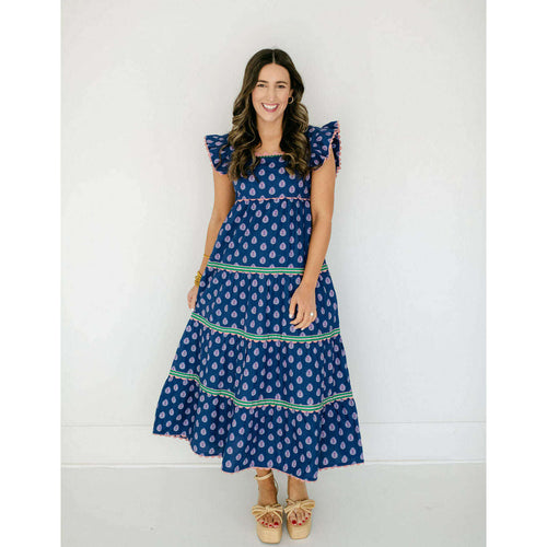 8.28 Boutique:Print Fresh,Print Fresh Dunmore Dress in Glass Flower,Dress