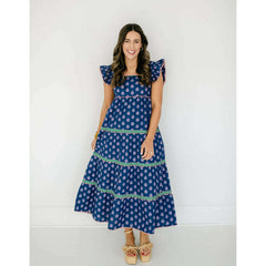 8.28 Boutique:Print Fresh,Print Fresh Dunmore Dress in Glass Flower,Dress