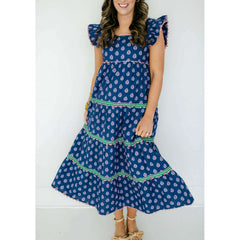 8.28 Boutique:Print Fresh,Print Fresh Dunmore Dress in Glass Flower,Dress