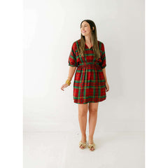 8.28 Boutique:Emily McCarthy,Emily McCarthy Palmer Dress in Tartan Cheetah,Dress