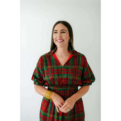 8.28 Boutique:Emily McCarthy,Emily McCarthy Palmer Dress in Tartan Cheetah,Dress