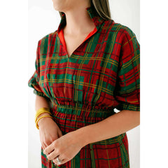 8.28 Boutique:Emily McCarthy,Emily McCarthy Palmer Dress in Tartan Cheetah,Dress