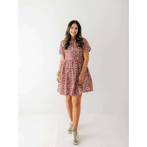 Allison Amor Tulip Swirl Mini Dress