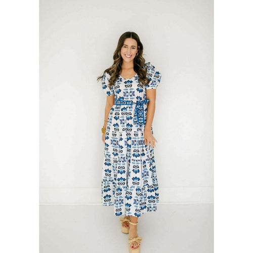 8.28 Boutique:Beyond by Vera,Beyond by Vera Daisy Dress in Papillon Cobalt,Dress