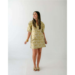 8.28 Boutique:Emily McCarthy,Emily McCarthy Poppy Dress in Jaguar Jacquard,Dress