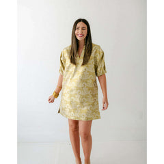 8.28 Boutique:Emily McCarthy,Emily McCarthy Poppy Dress in Jaguar Jacquard,Dress