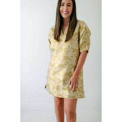 8.28 Boutique:Emily McCarthy,Emily McCarthy Poppy Dress in Jaguar Jacquard,Dress