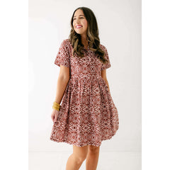 8.28 Boutique:WKND WYFR,WKND WYFR Kassidy Dress in Burgundy,Dress