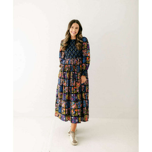 8.28 Boutique:Print Fresh,Print Fresh Making Introductions Dress in Stained Glass Storybook,Dress