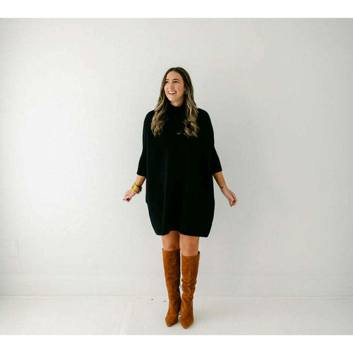 8.28 Boutique:Kerisma Knits,Kerisma Knits Aja Sweater Dress in Black,Dress