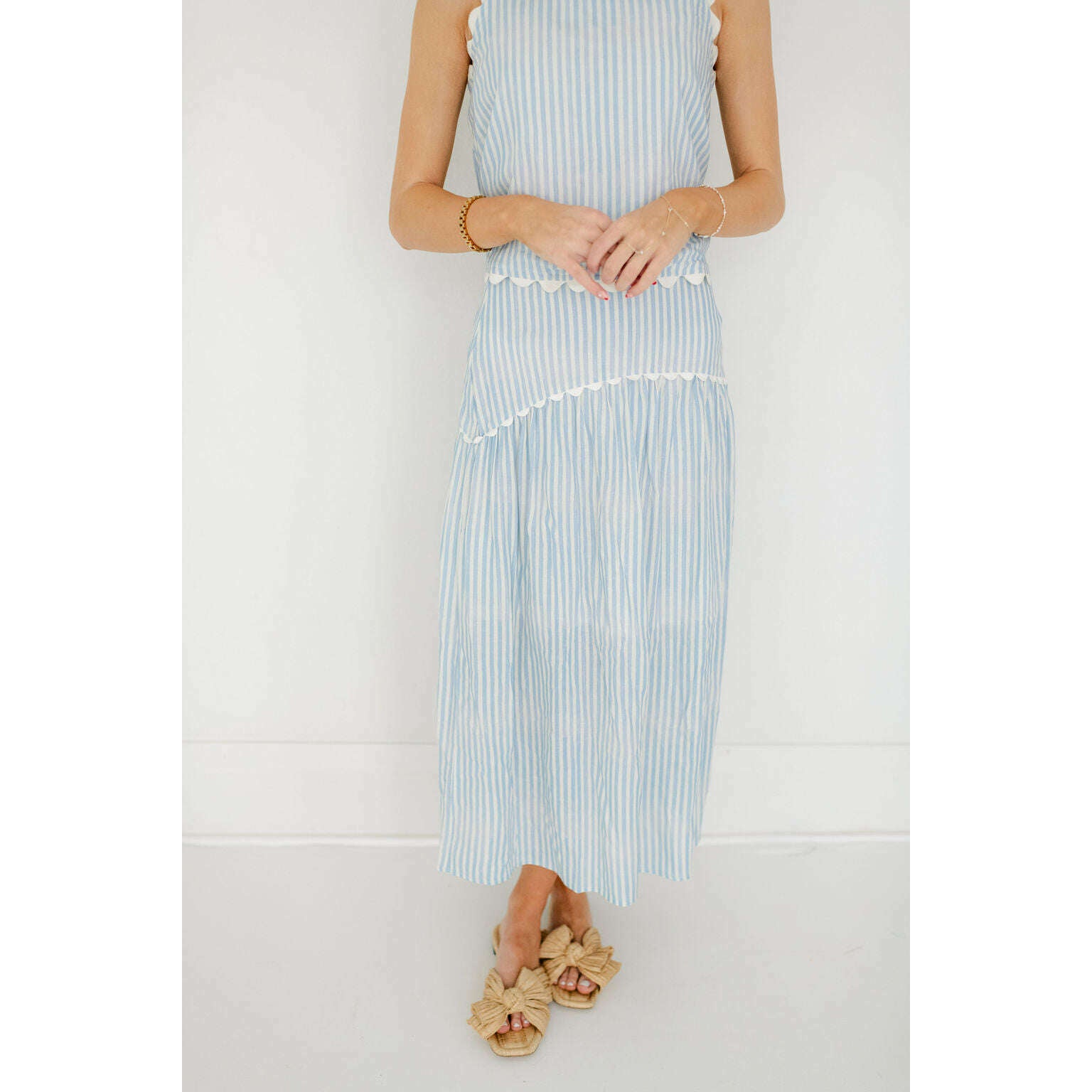 8.28 Boutique:Taylor Tillman,Taylor Tillman Josephine Skirt in Blue Stripe,skirt