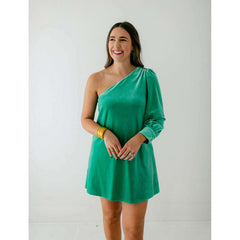 8.28 Boutique:S'edge,S'edge Flora Dress in Dynasty Green,Dress