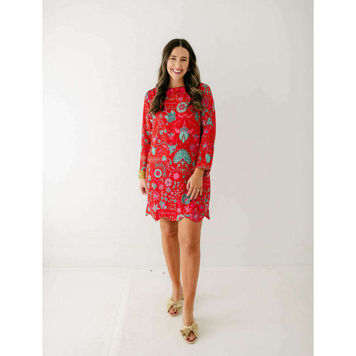 8.28 Boutique:Sheridan French,Sheridan French Blair Dress in Festive Floral,Dress