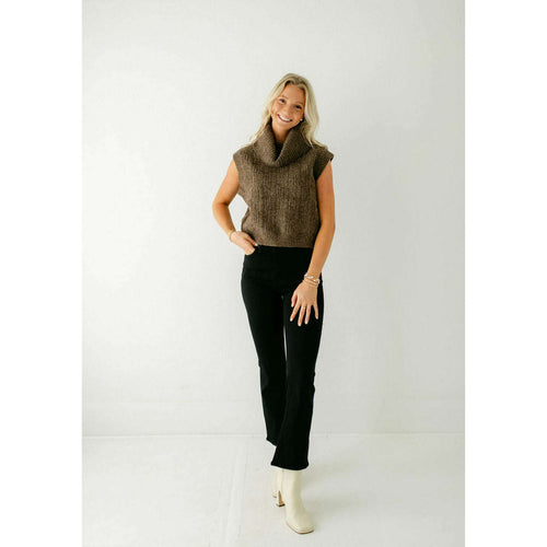 8.28 Boutique:Kerisma Knits,Kerisma Knits Shitake Brown Marlene Top,Sweaters