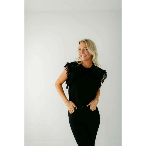 8.28 Boutique:Sincerely Ours,Sincerely Ours Hampton Sweater Vest in Black,Sweaters