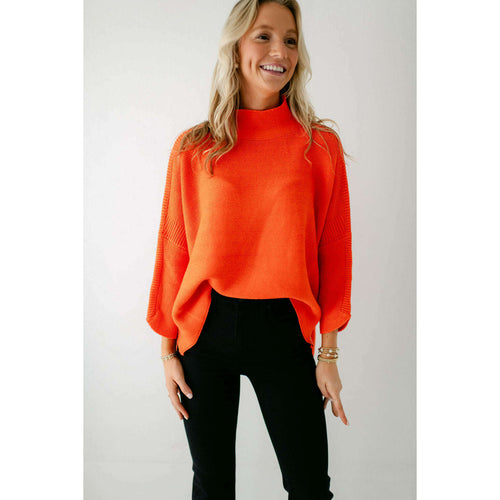 8.28 Boutique:Kerisma Knits,Kerimsa Boho Sweater in Neon Orange,Sweaters