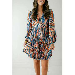 8.28 Boutique:Joy*Joy,Joy*Joy Wavy Boho Pleated Dress,dress