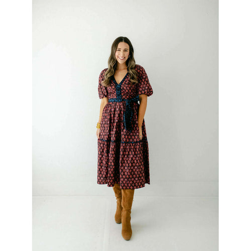 8.28 Boutique:Love the Label,Love the Label Melody Midi Dress in Layla Medley Print,Dress