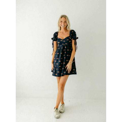 Joy*Joy Olive Belted Tulip Dress