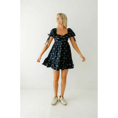 8.28 Boutique:Sincerely Ours,Sincerely Ours Beth Mini Tiger Dress in Navy,Dress