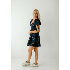 8.28 Boutique:Sincerely Ours,Sincerely Ours Beth Mini Tiger Dress in Navy,Dress