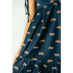 8.28 Boutique:Sincerely Ours,Sincerely Ours Beth Mini Tiger Dress in Navy,Dress