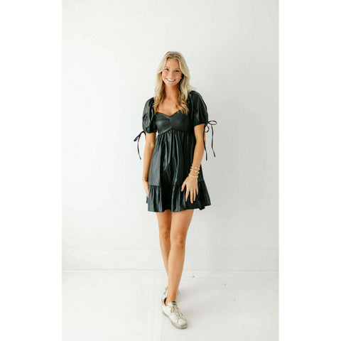 Joy*Joy Wavy Boho Pleated Dress