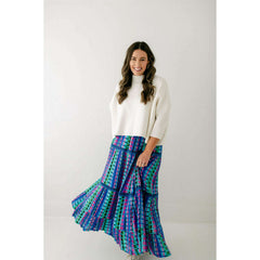 8.28 Boutique:Briton Court,Briton Court Savannah Maxi Skirt in Dahlia,skirt