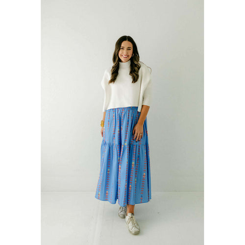 8.28 Boutique:Karlie Clothes,Karlie Floral Vine Smock Waist Tiered Maxi Skirt,skirt