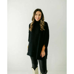 8.28 Boutique:Kerisma Knits,Kerisma Knits Boho Tunic in Black,Sweaters