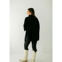 8.28 Boutique:Kerisma Knits,Kerisma Knits Boho Tunic in Black,Sweaters